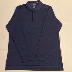 Adidas Climalite Navy long sleeve polo shirt. Excellent condition.